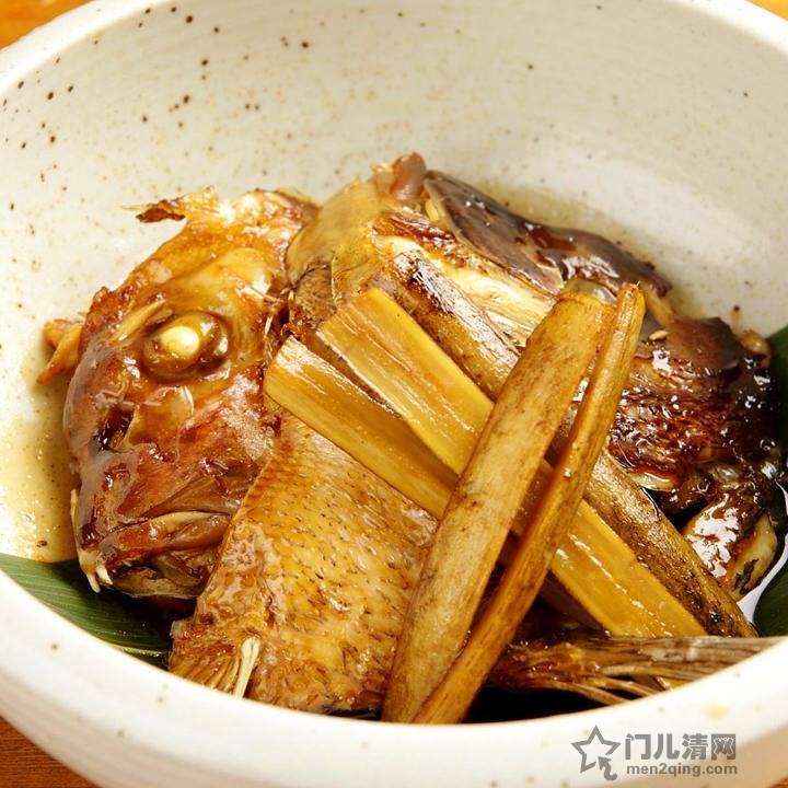 京都Anji餐厅名物鲷鱼头荒炊（兜煮）【鯛のあらだき】